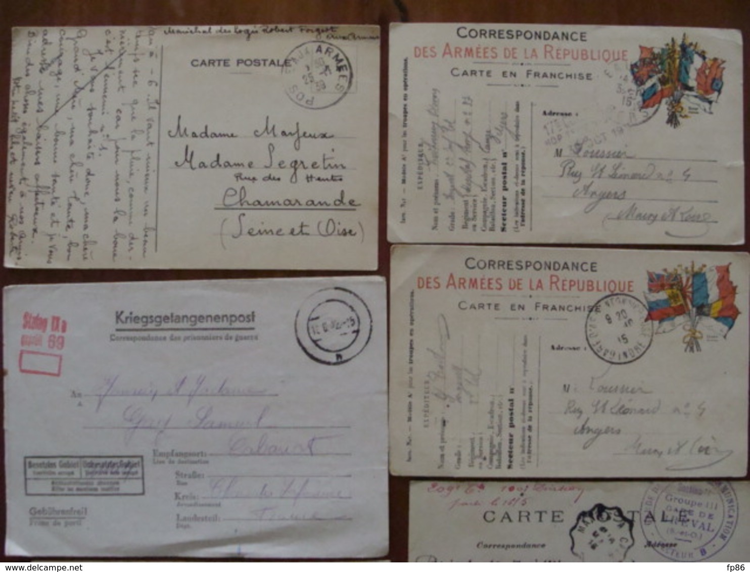 LOT 320 LETTRES CPA  CACHET MILITAIRE DE 1914 AUX ANNEES 1960 MARCOPHILIE TRESOR ET POSTE VOIR PHOTOS DU LOT