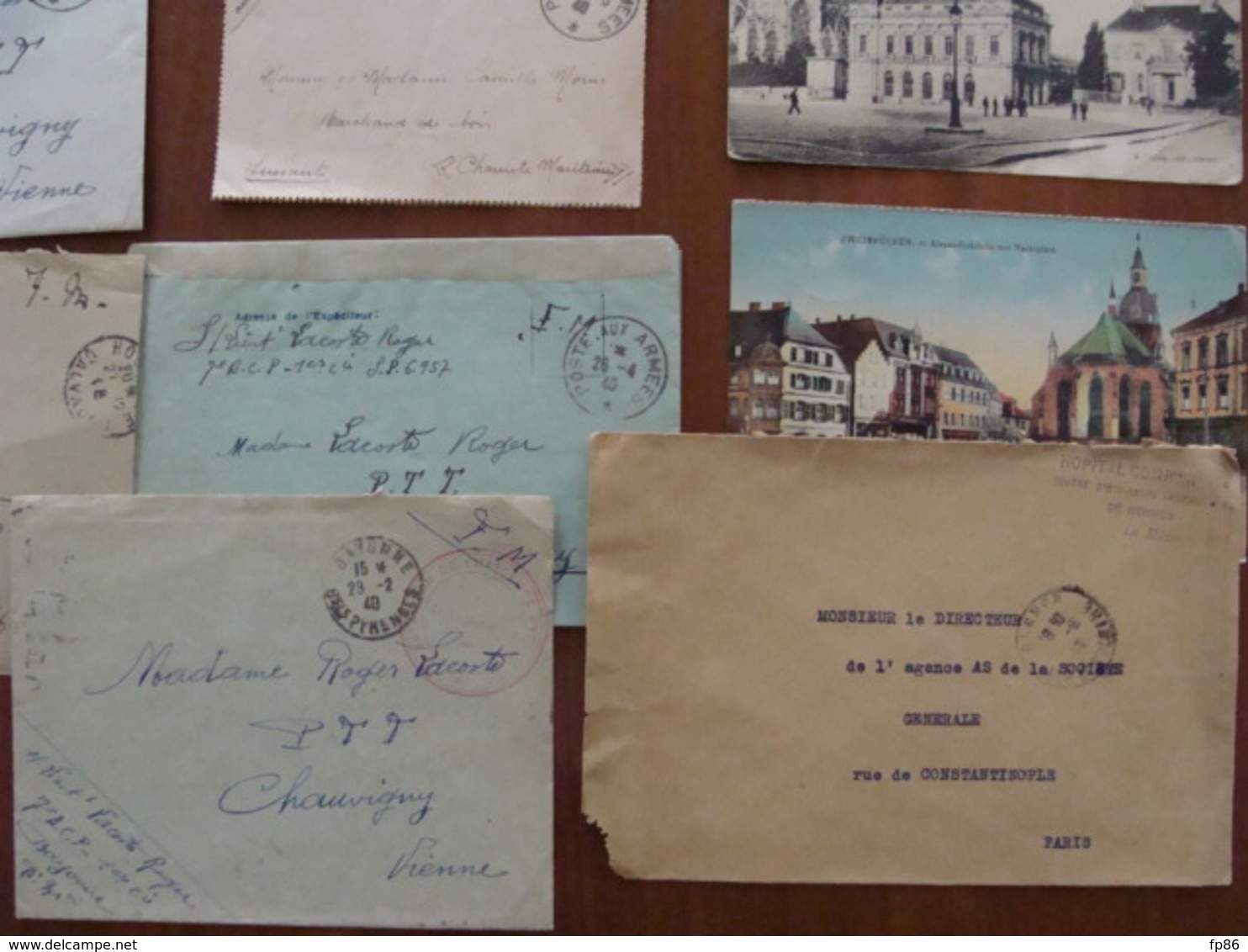 LOT 320 LETTRES CPA  CACHET MILITAIRE DE 1914 AUX ANNEES 1960 MARCOPHILIE TRESOR ET POSTE VOIR PHOTOS DU LOT