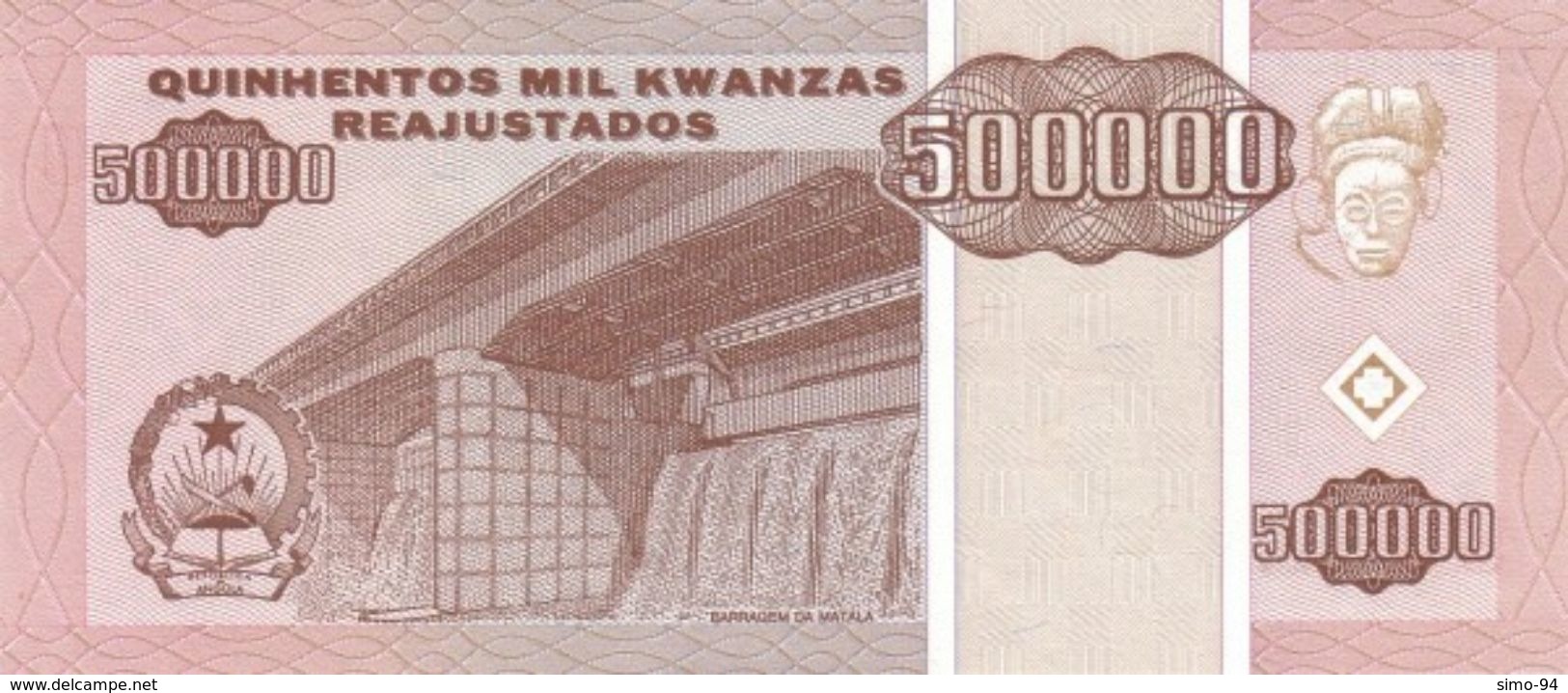 Angola P.140   500000 Kwanzas 1995   Unc - Angola