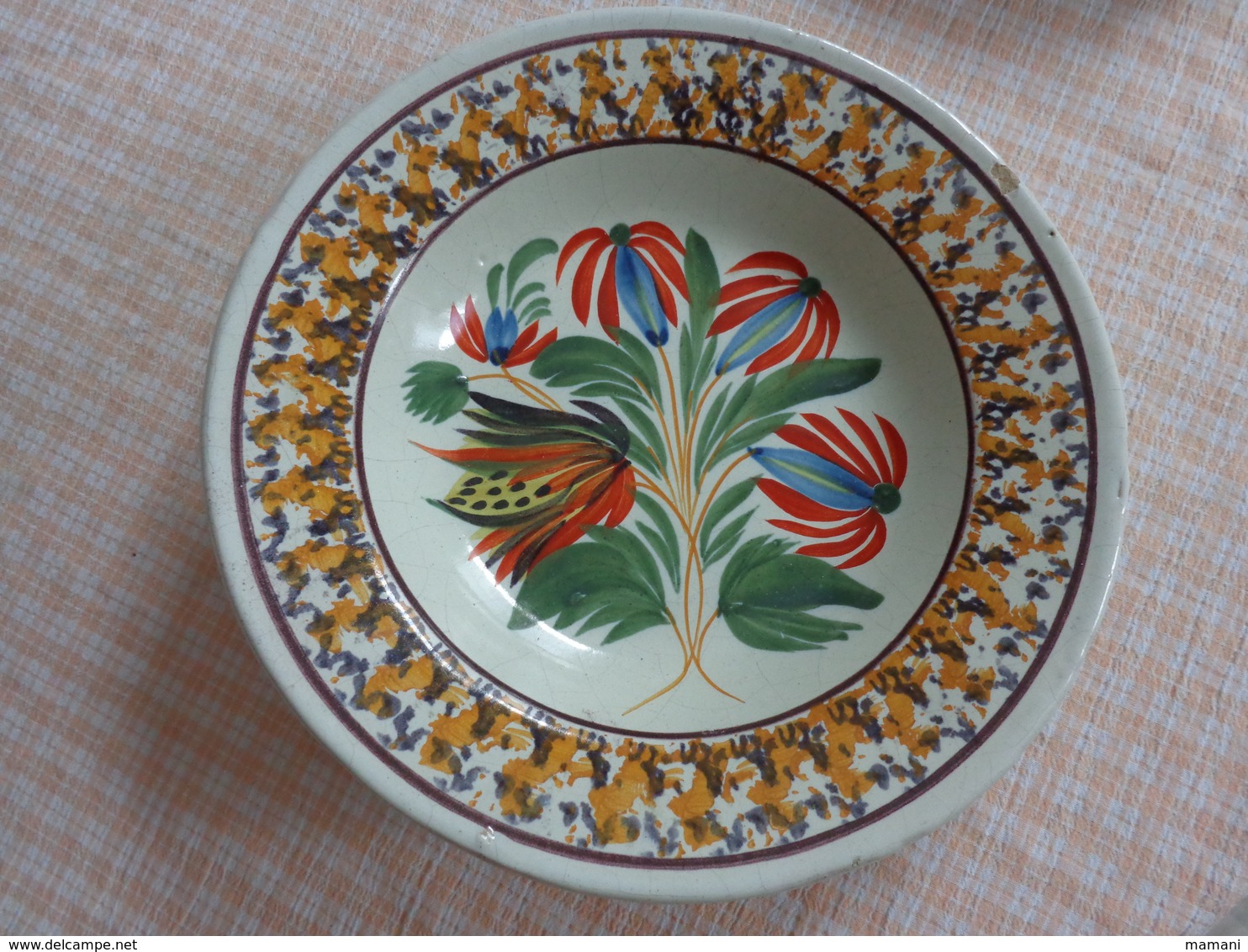 Assiette  Diametre 23.5 Cm - Saint Clément (FRA)