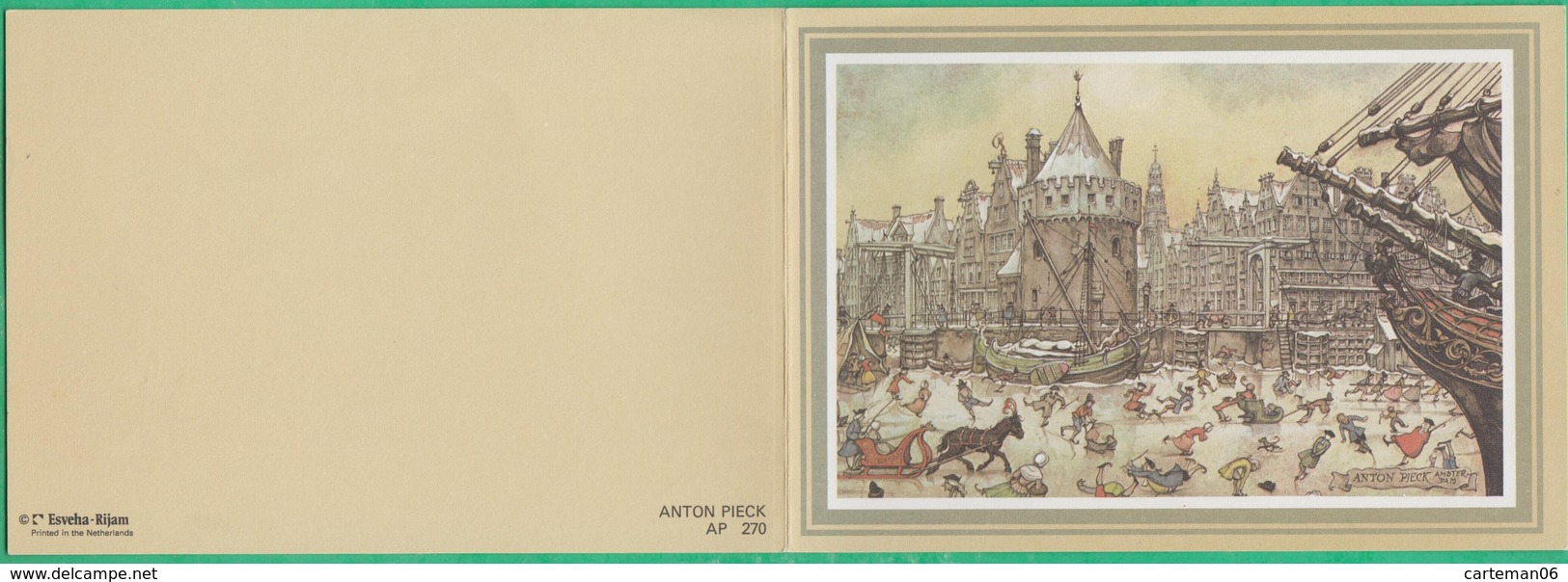 Illustrateur - Anton Pieck - Amsterdam - Carte Portefeuille - Pieck, Anton