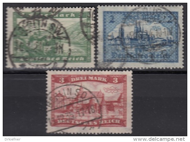 DR 364 Y, 365-366 X, Gestempelt, Bauwerke 1924 - Gebraucht