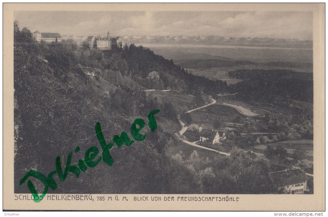 Schloss Heiligenberg, Von Der Freundschaftshöhle Aus, Um 1915 - Markdorf