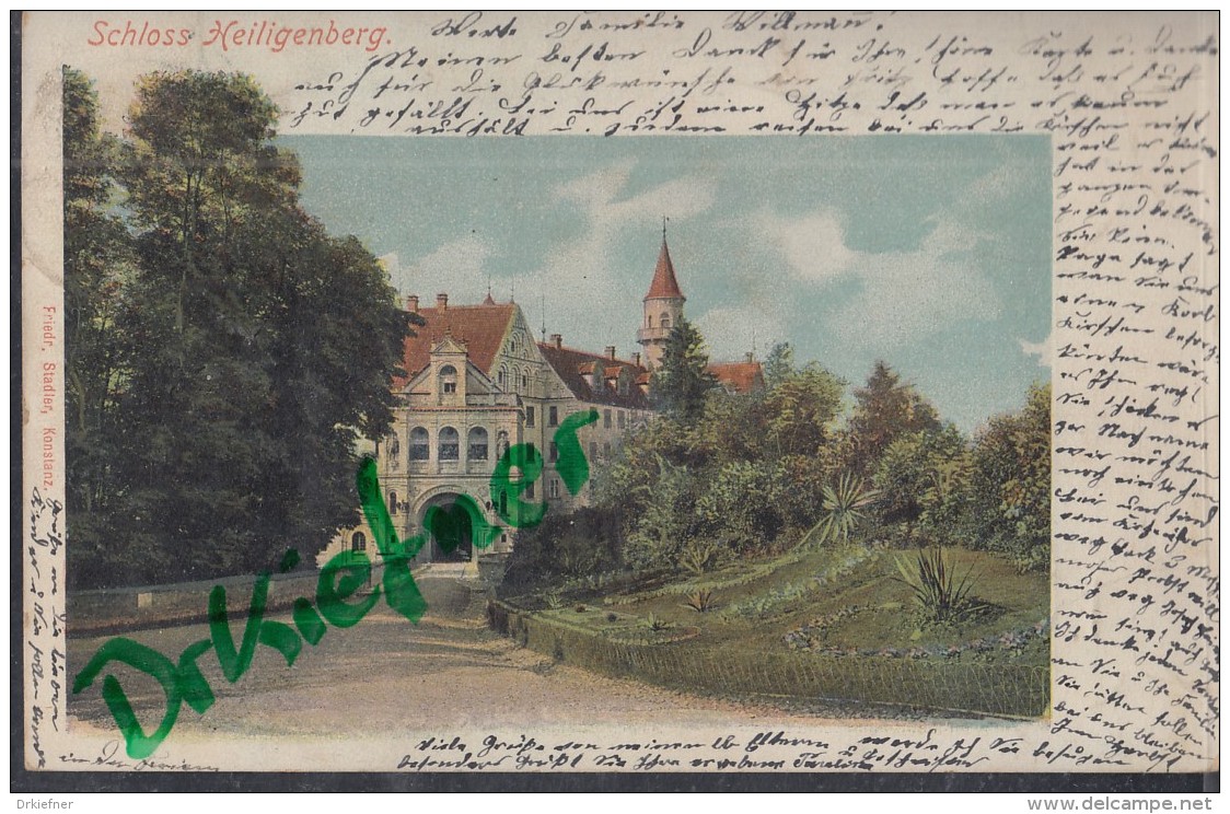 Schloss Heiligenberg, Schlosseingang, Um 1902 - Markdorf