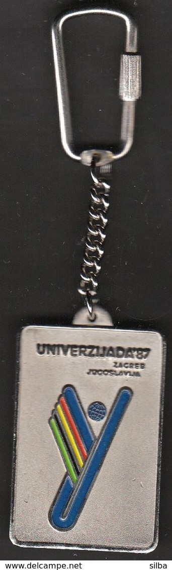 Universiade, Universiada Zagreb 1987 Croatia / Sport / Keyring, Keychain, Key Chain / Mascot ZAGI - Other & Unclassified