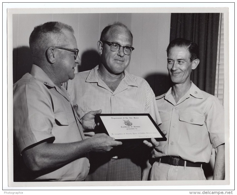 Orlando AFB? US Air Force 20 Ans De Service De Joseph Johnson Ancienne Photo 1963 - War, Military