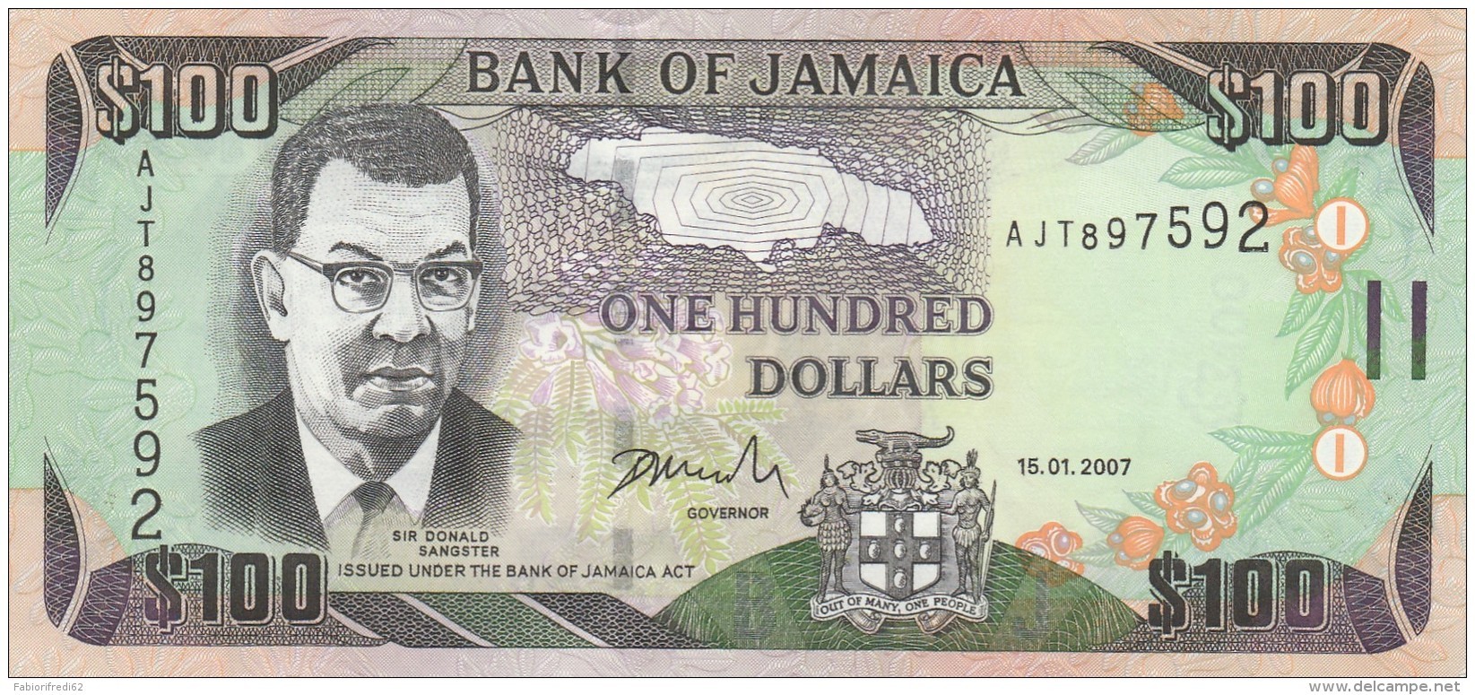 JAMAICA 100 DOLLARS -UNC - Jamaica