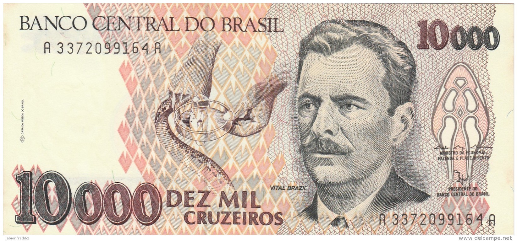 BRASILE 10000 CRUZADOS -UNC - Brasil