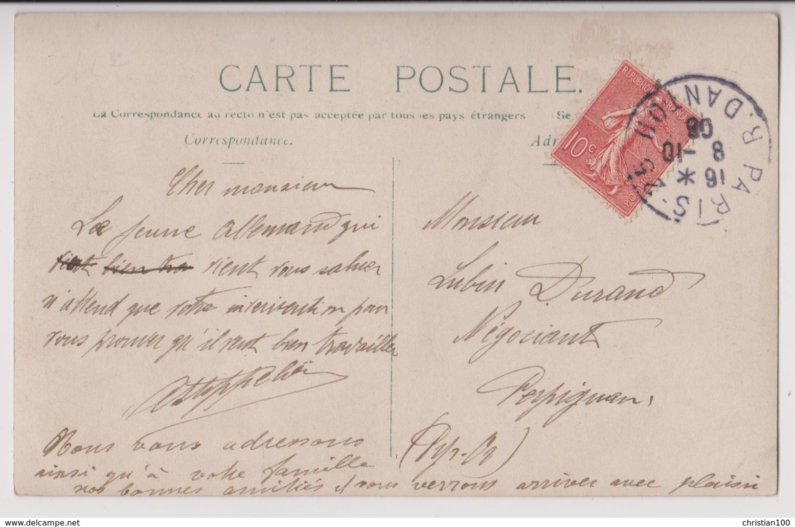 CARTE PHOTO : ESCRIME - PRESENTATION DES ARMES - COMBAT DE JEUNES HOMMES - ECRITE PARIS 1908 - 2 SCANS - - Escrime