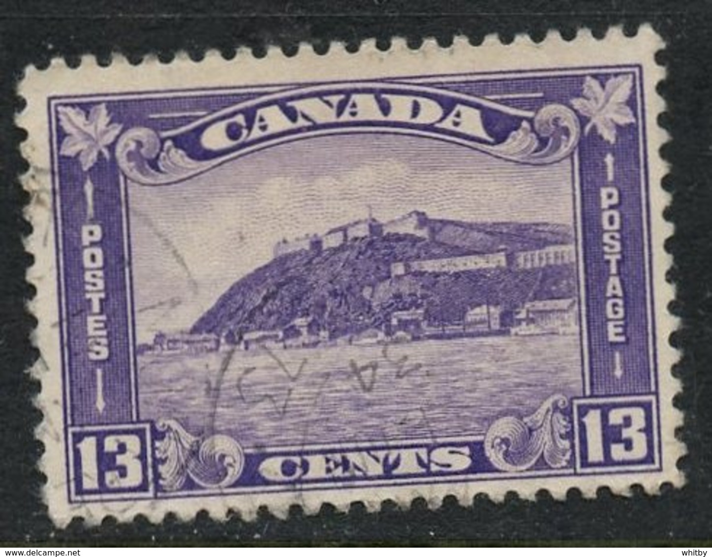 Canada 1932 13c Quebec Citadel Issue  #201 - Used Stamps