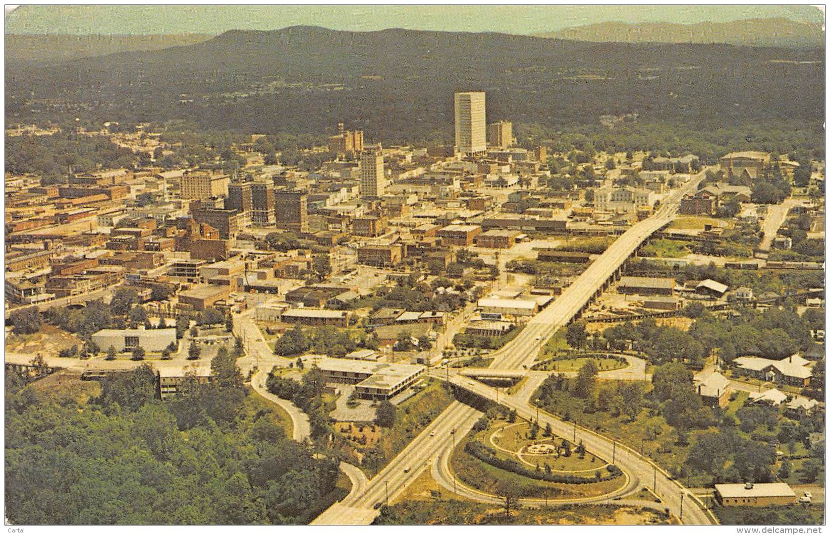 SOUTH CAROLINA - GREENVILLE - Aerial View Of Business Section - Greenville