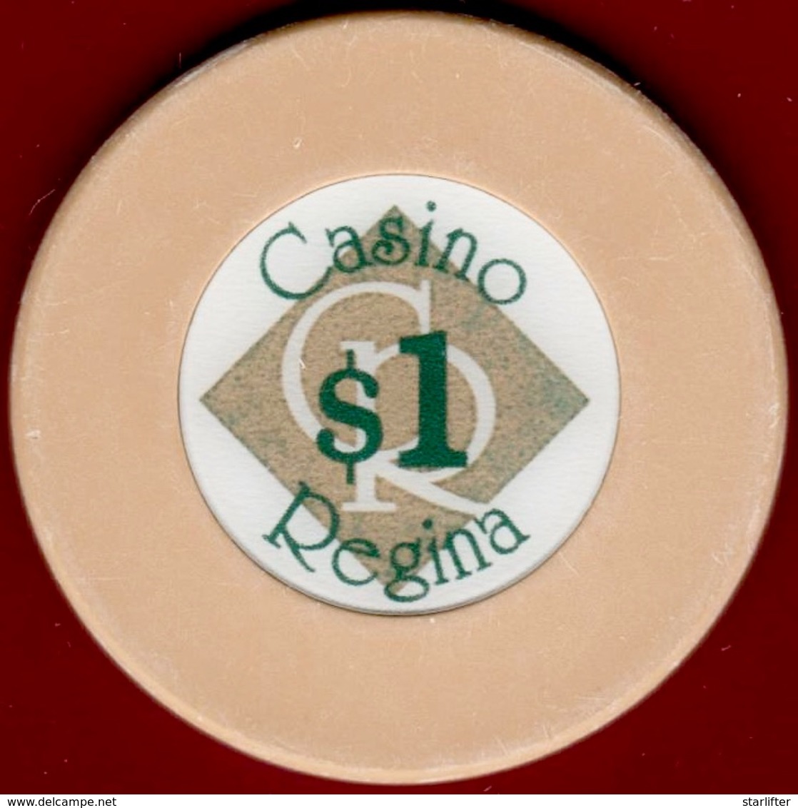 $1 Casino Chip. Casino Regina, Regina, Saskatchewan, Canada. K96. - Casino