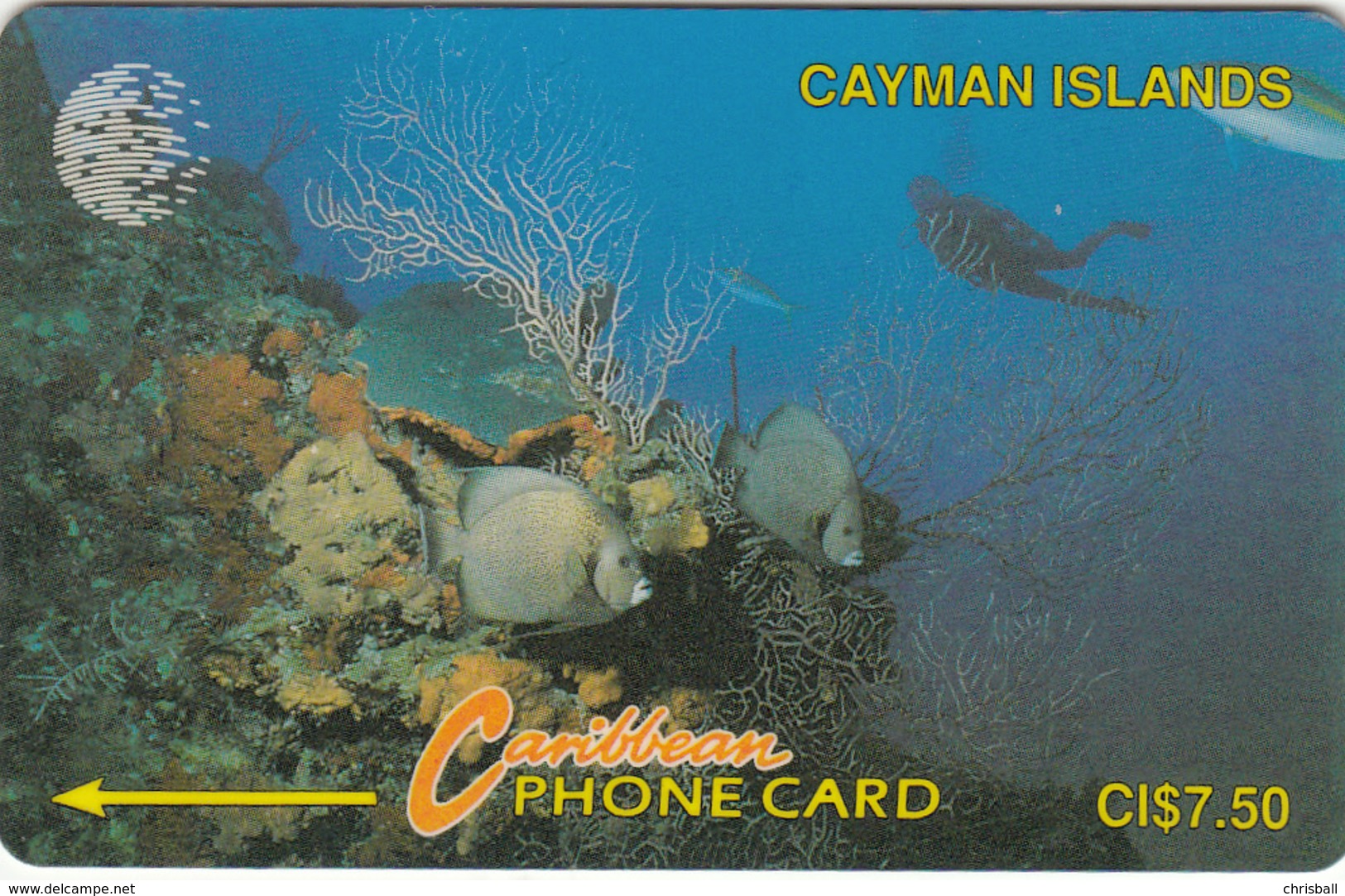 Cayman  GPT Phonecard (Fine Used) Code 5CCIA - Isole Caiman