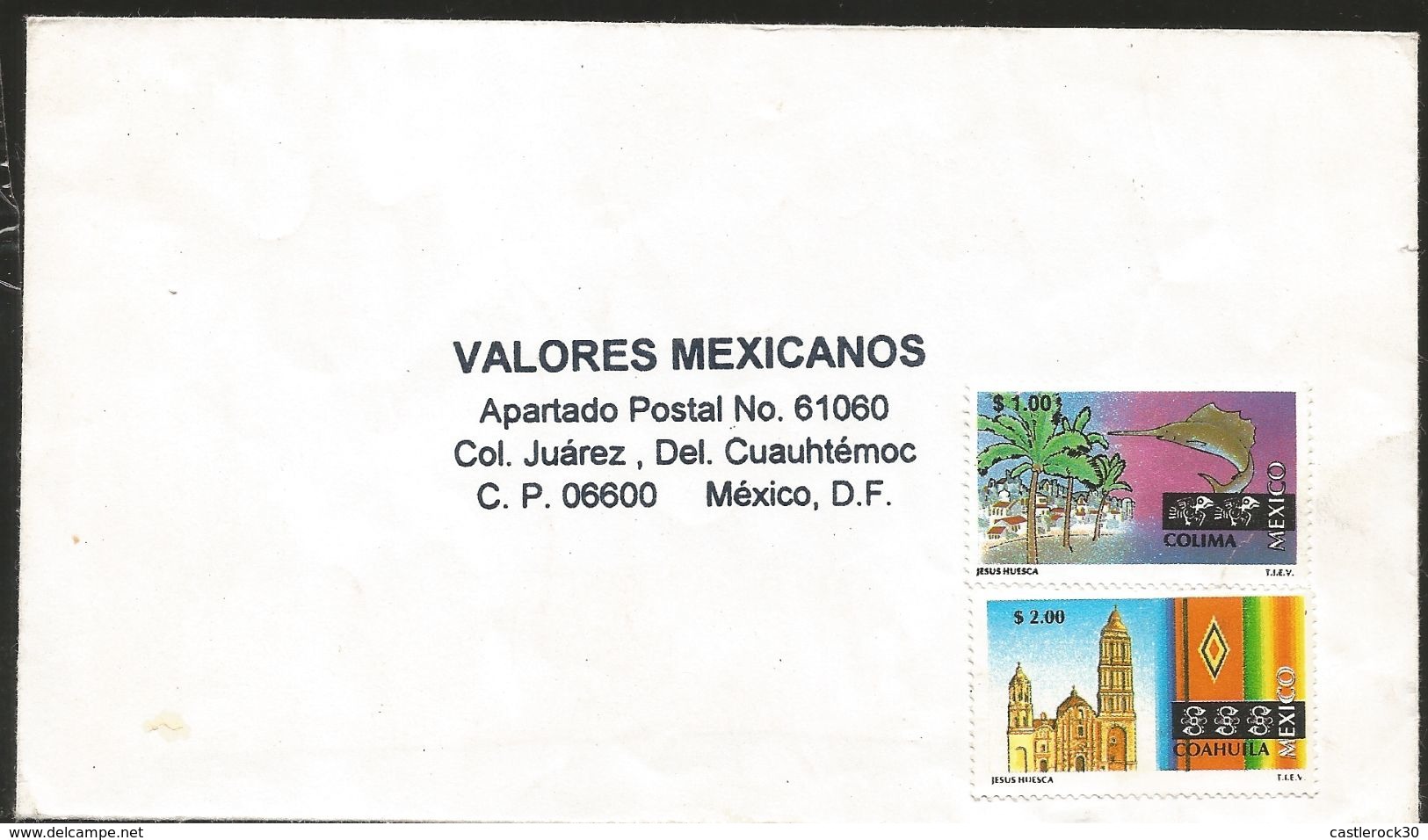 J) 2000 MEXICO, MEXICO TOURIST, COLIMA AND COAHUILA, MULTIPLE STAMPS, NEVER CIRCULATED - Mexico