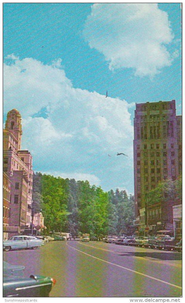 Arkansas Hot Springs Central Avenue Looking South - Hot Springs