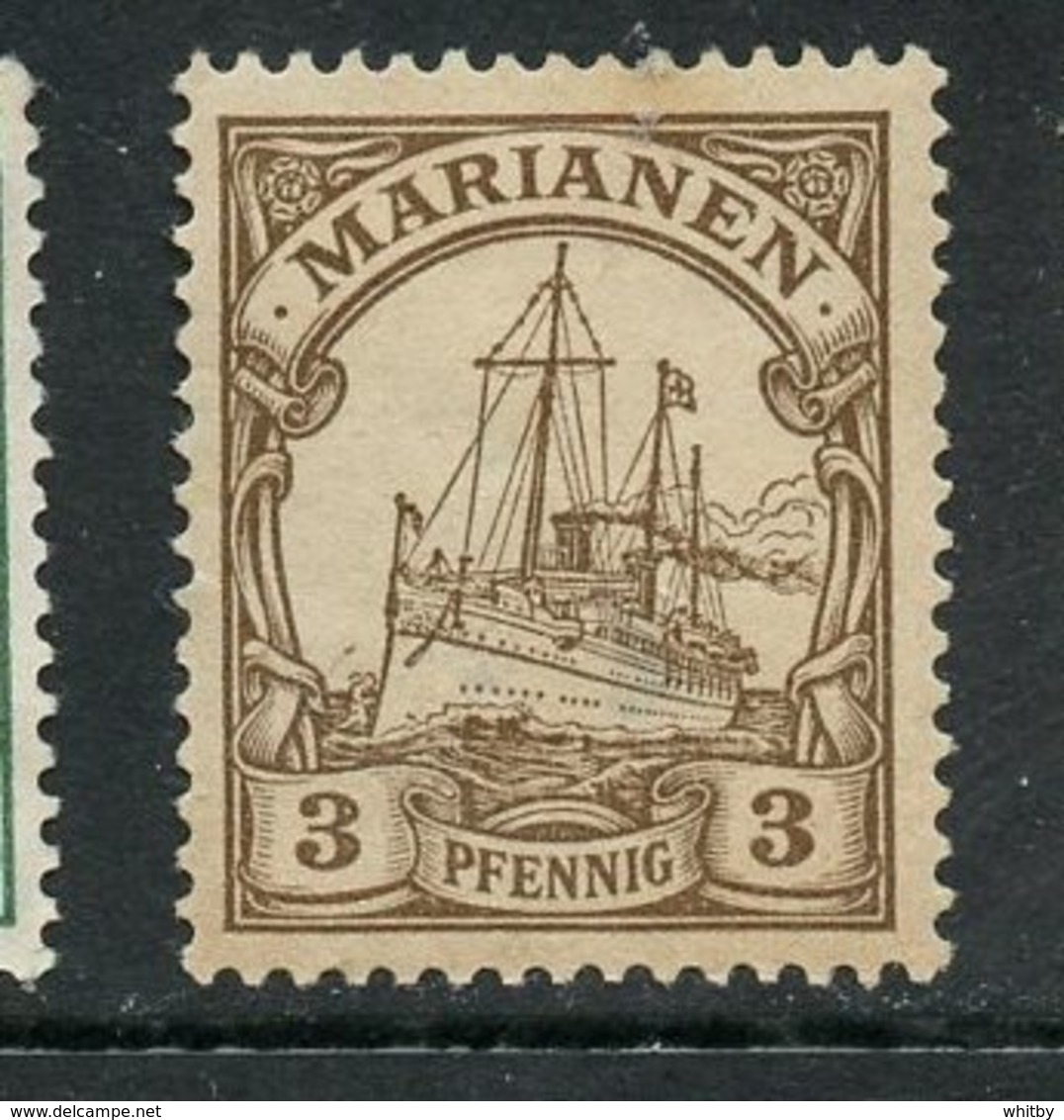 Mariana Islands 1901 3pf Kaisers Yacht Issue  #17 - Mariana Islands
