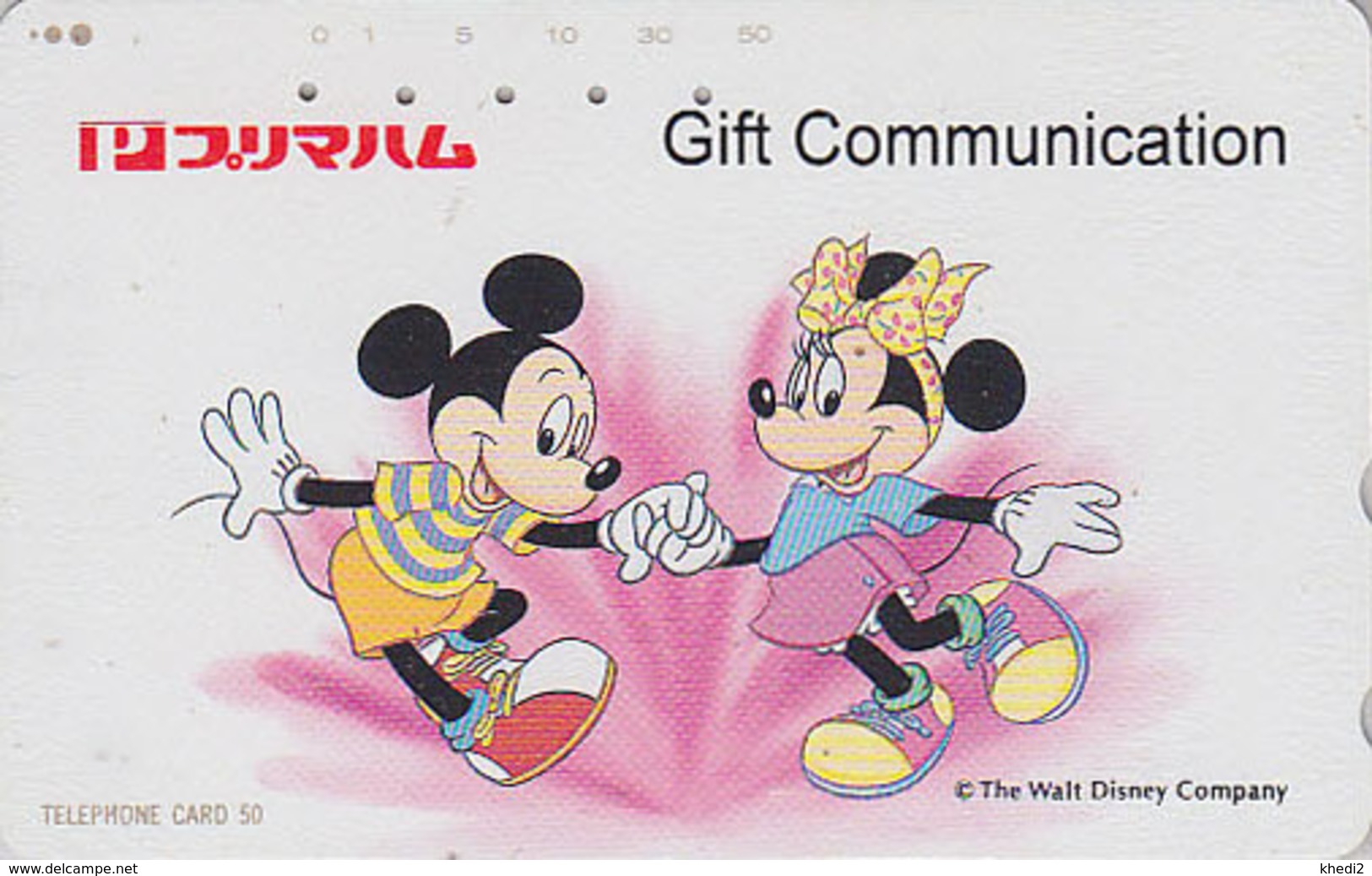 Télécarte Japon / 110-813 - DISNEY - Danse De MICKEY & MINNIE - Japan Phonecard Telefonkarte - MD 4019 - Disney