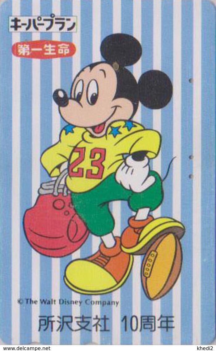 RARE Télécarte Japon / 110-146 - DISNEY - MICKEY MOUSE - Japan Phonecard / Overprint On Model Design - MD 4031 - Disney