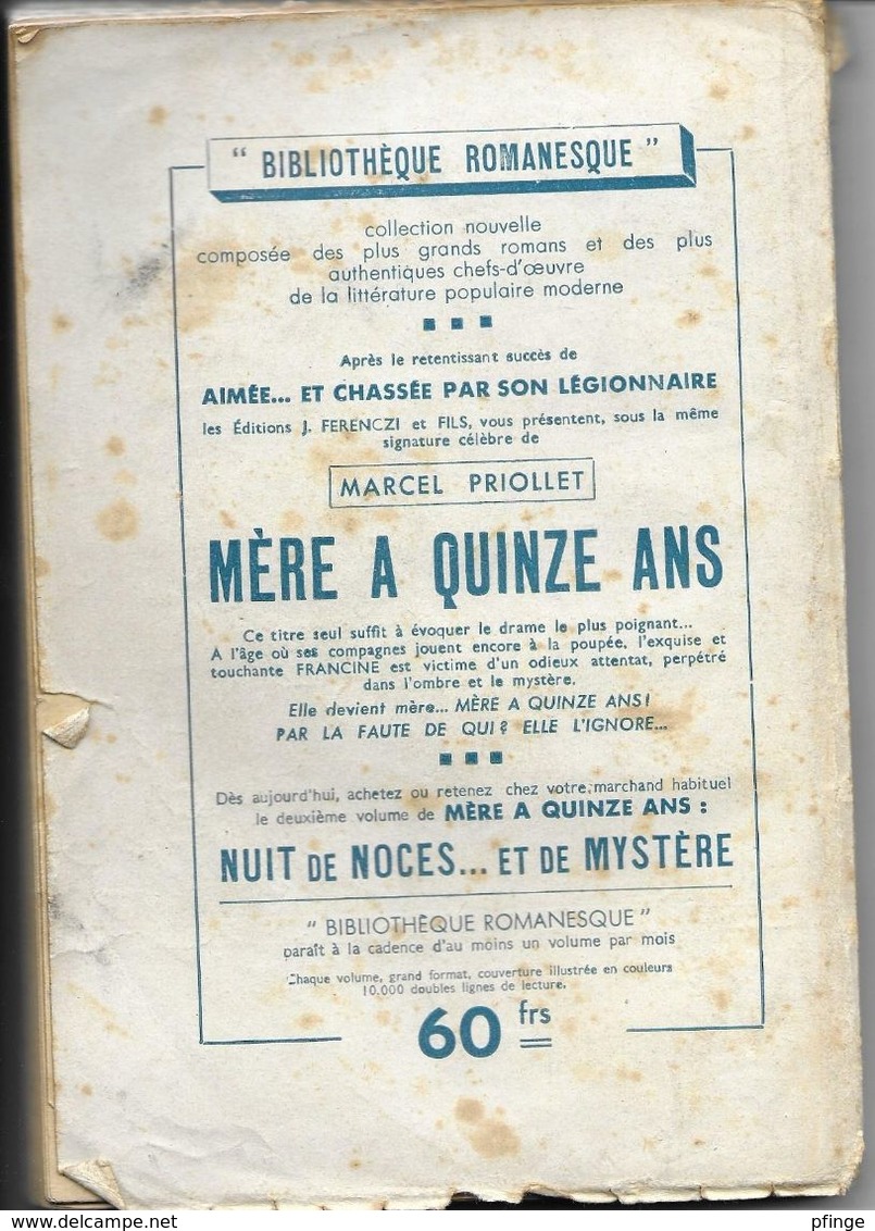 Mère à Quinze Ans * - Par La Faute De Qui ? Par Marcel Priollet - Romantique