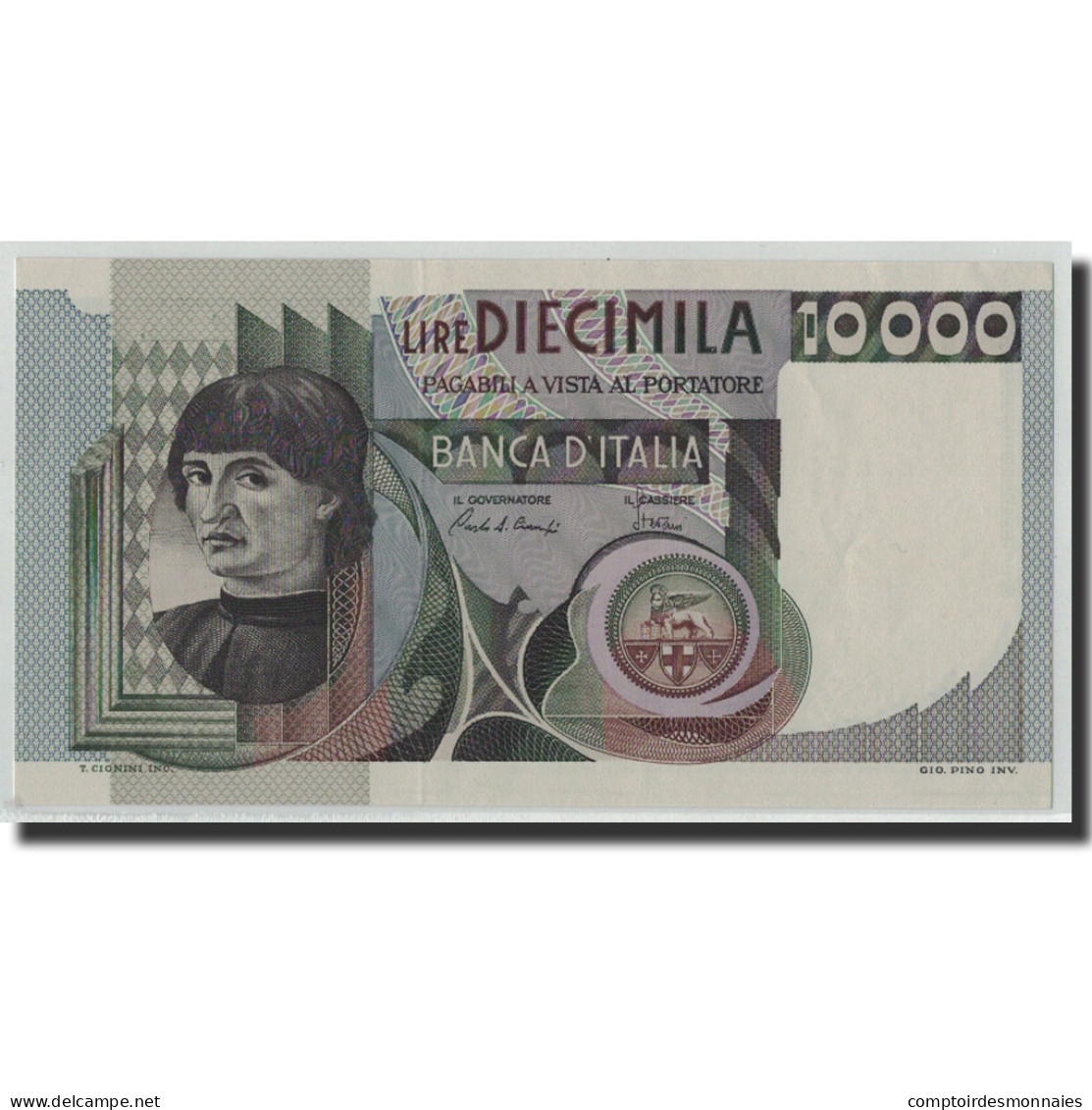 Billet, Italie, 10,000 Lire, 1982, 1982-11-03, KM:106b, SUP+ - 10000 Lire