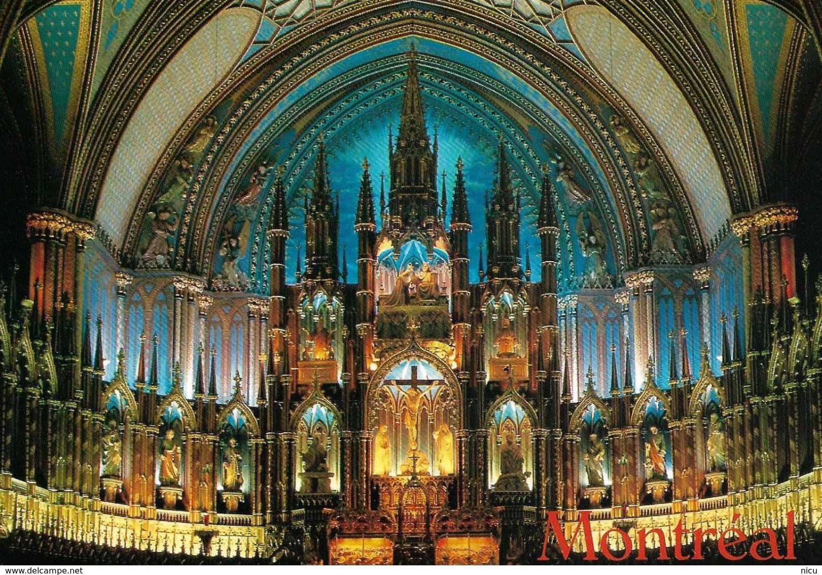 MONTREAL - The Magnificent Blue Of The Interior Of The Notre Dame Basilica - Cartes Modernes