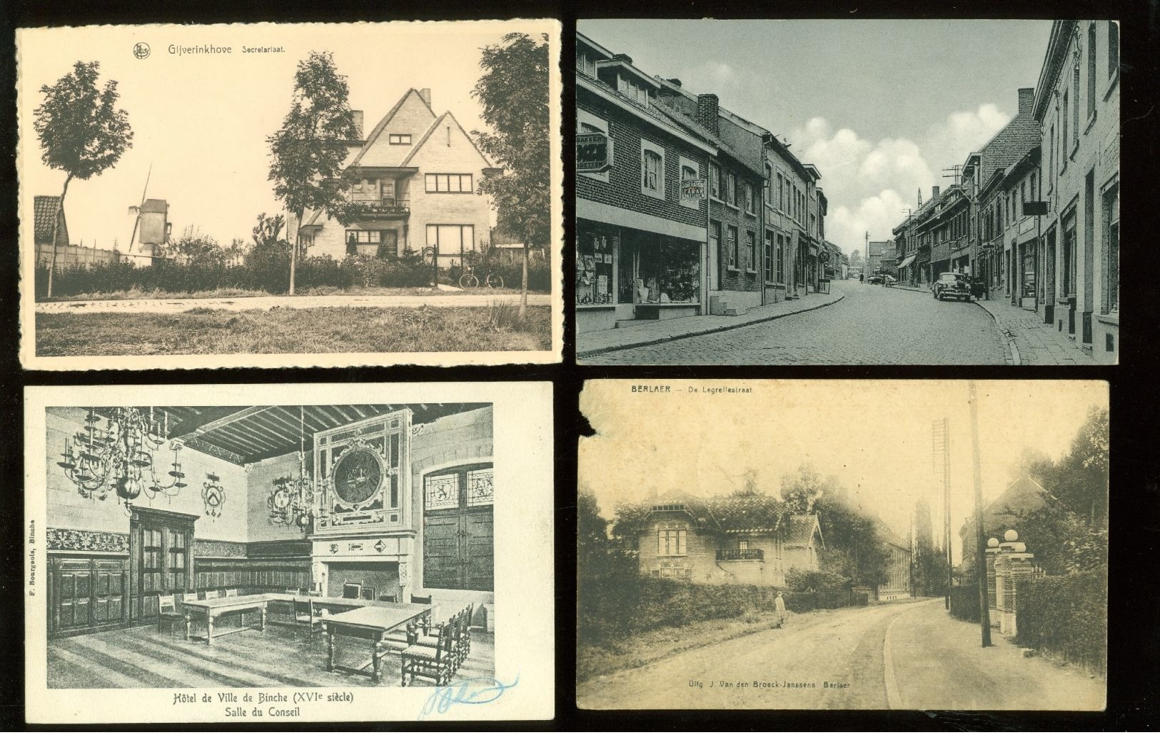 Grand lot de 100 cartes postales de Belgique  Groot lot van 100 postkaarten van België - 100 scans