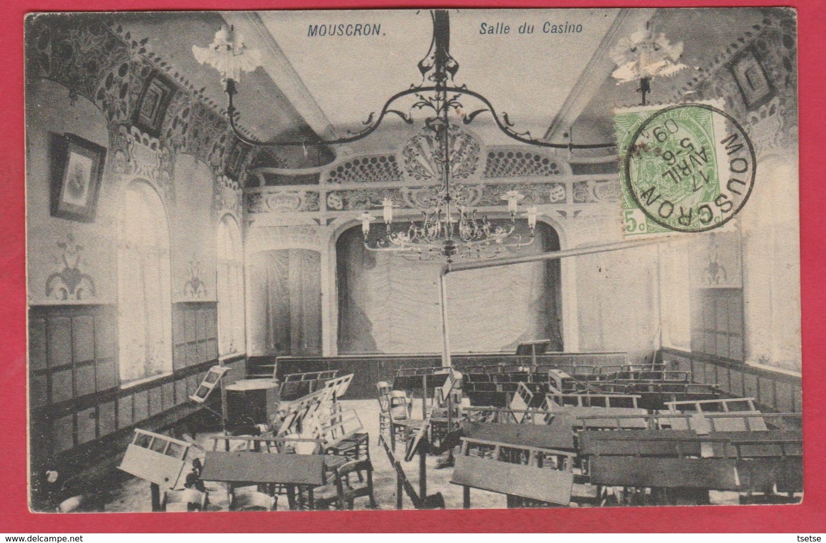 Mouscron - Salle Du Casino - 1909  ( Voir Verso ) - Moeskroen