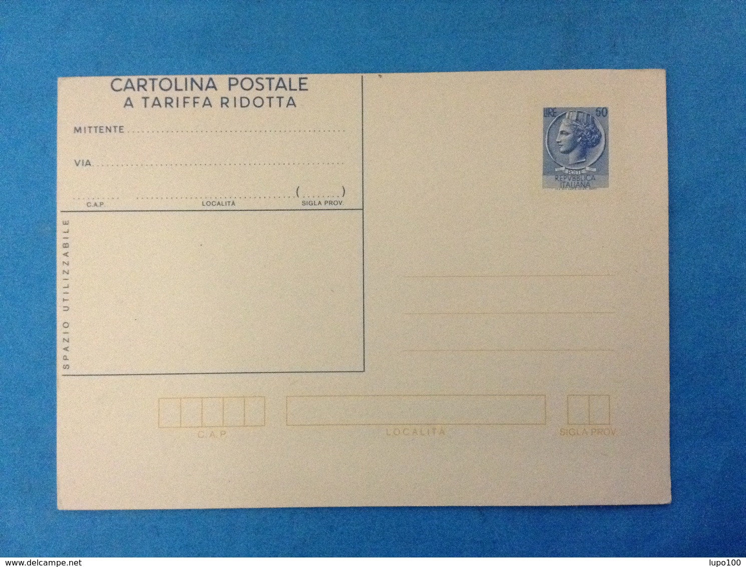 CARTOLINA POSTALE 60 L NUOVA NEW MNH** AL RETRO PUBBLICITA' COMMERCIALE FILATELIA NUMISMATICA ARTE CONCOLINO CATANZARO - Interi Postali