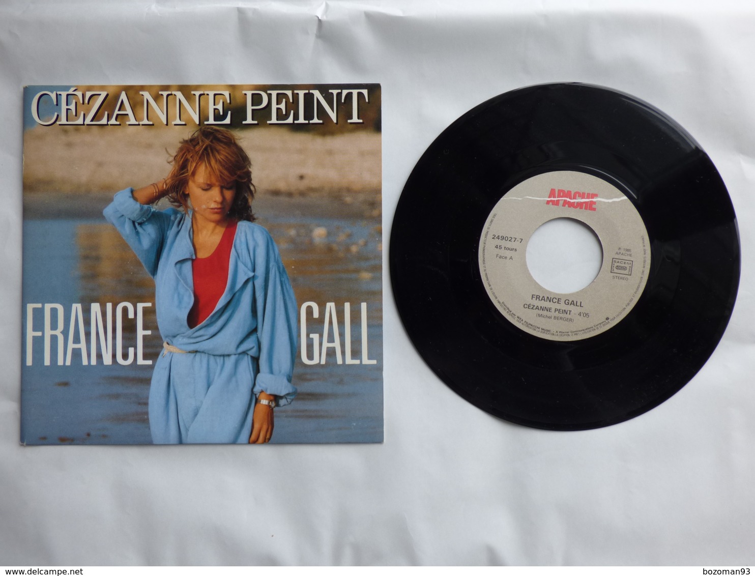 EP 45T FRANCE GALL  LABEL APACHE 249027-7  CEEZANNE PEINT - Disco, Pop