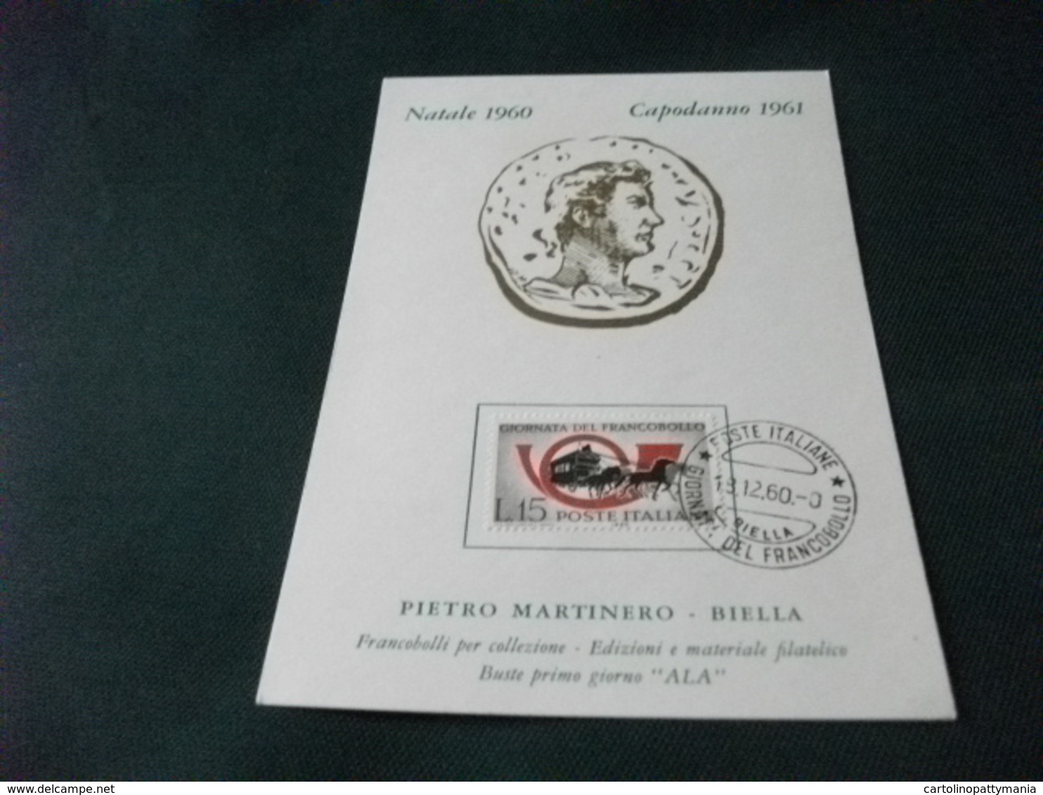 NATALE 1960 CAPODANNO 1961 PIETRO MARTINERO BIELLA - Esposizioni