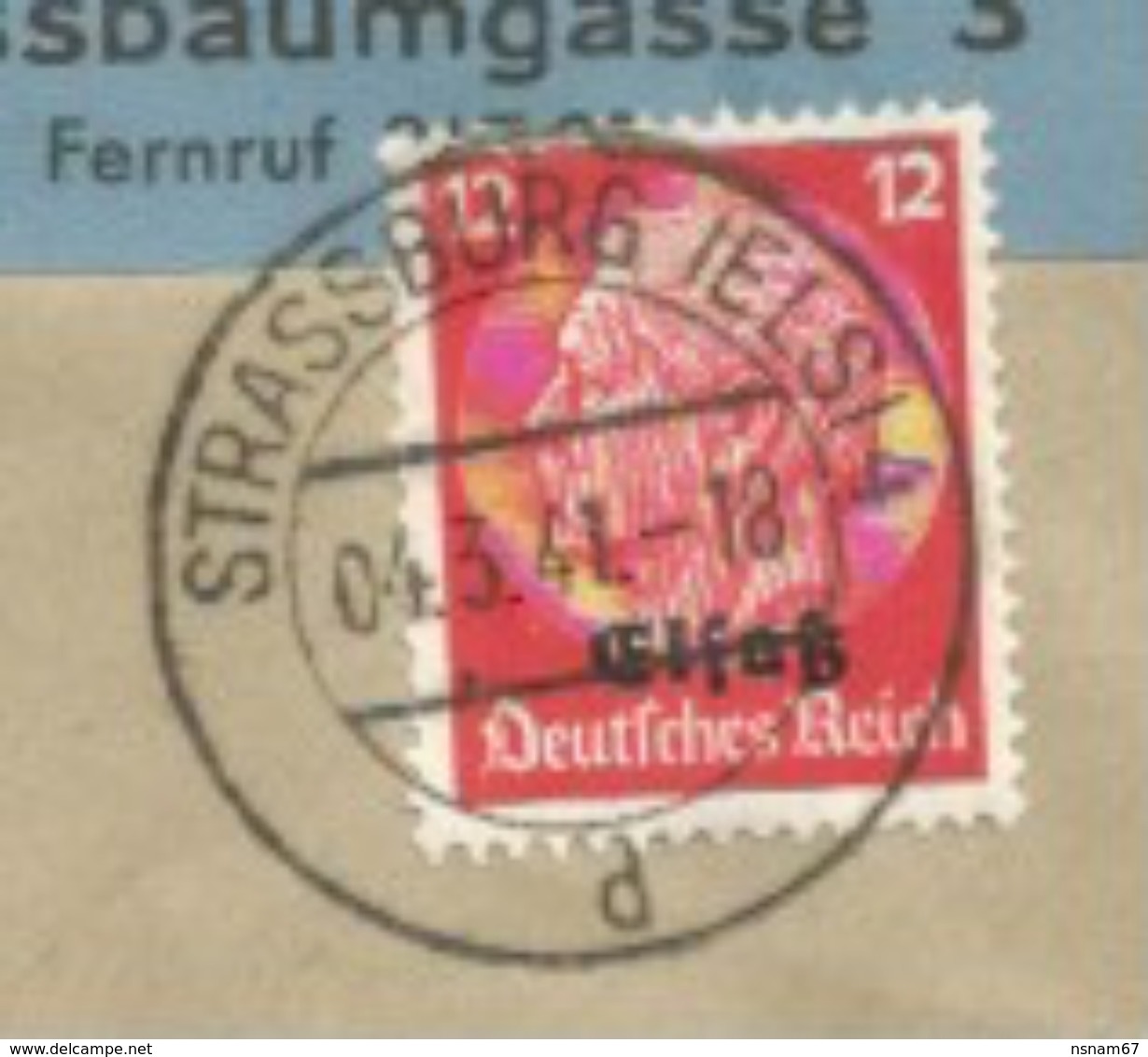 H66 - STRASSBURG (ELS) 4 - 1941 - Entête Aug. Et Jos. BINDER Machinen Fur Muhlen Brauerein - - Other & Unclassified