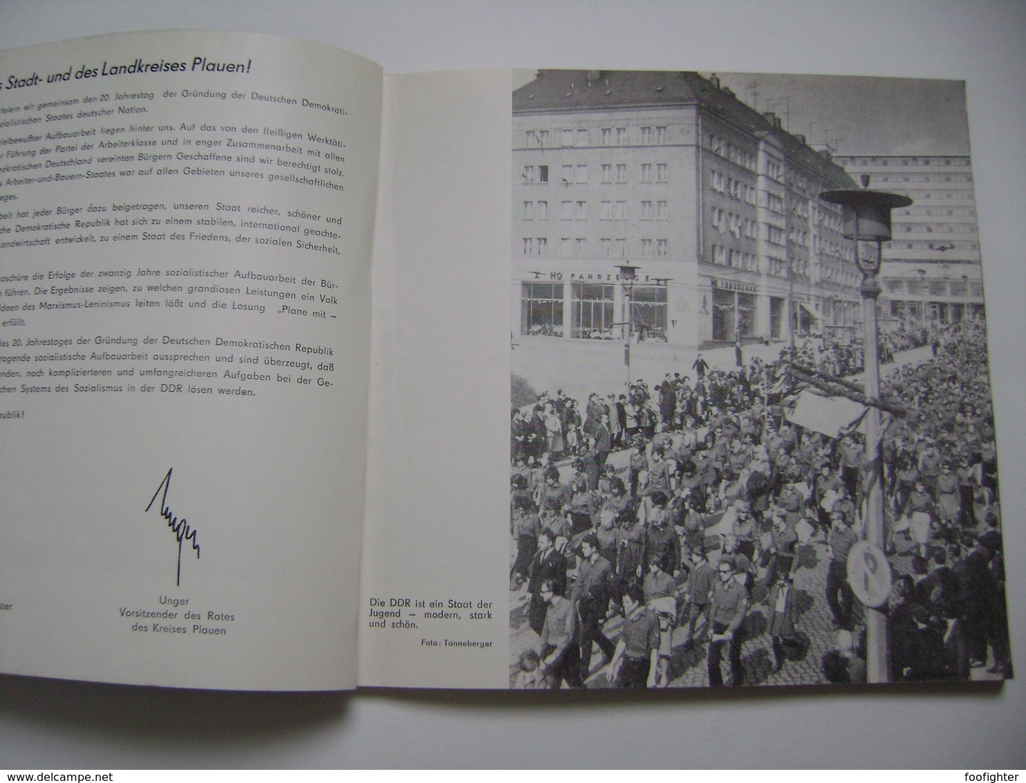 Germany DDR: 20 Jahre PLAUEN Stadt U. Land 1969, Brochure 96 Pages, Photos History Buildings Industry Sport Politics Etc - Autres & Non Classés