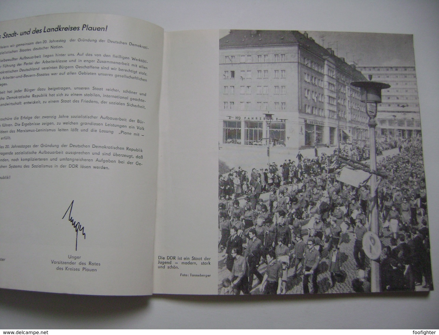 Germany DDR: 20 Jahre PLAUEN Stadt U. Land 1969, Brochure 96 Pages, Photos History Buildings Industry Sport Politics Etc - Altri & Non Classificati