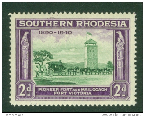 Southern Rhodesia: 1940   BSAC's Golden Jubilee   SG56    2d    MH - Rhodésie Du Sud (...-1964)