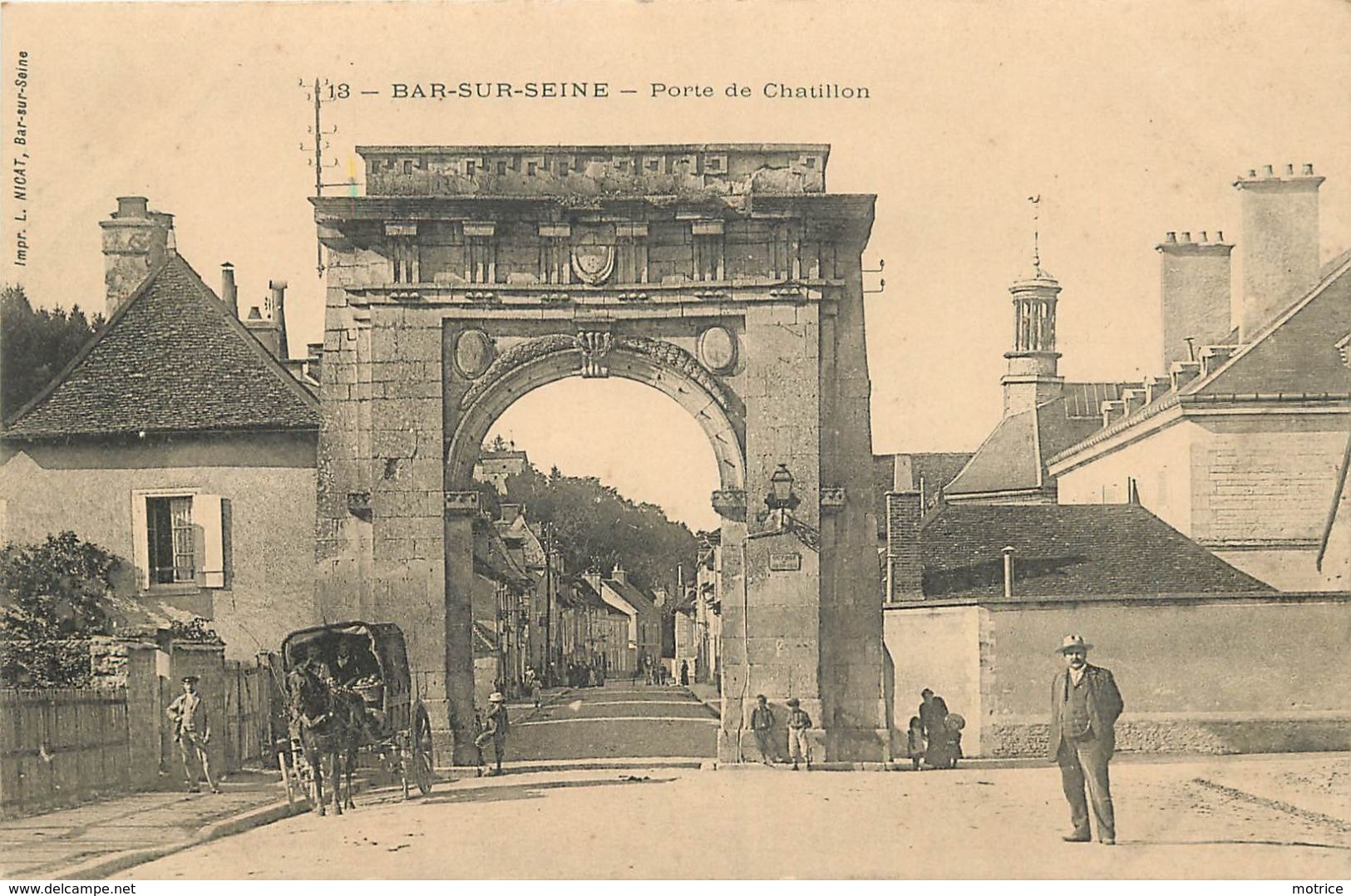 BAR SUR SEINE - Porte De Chatillon. - Bar-sur-Seine