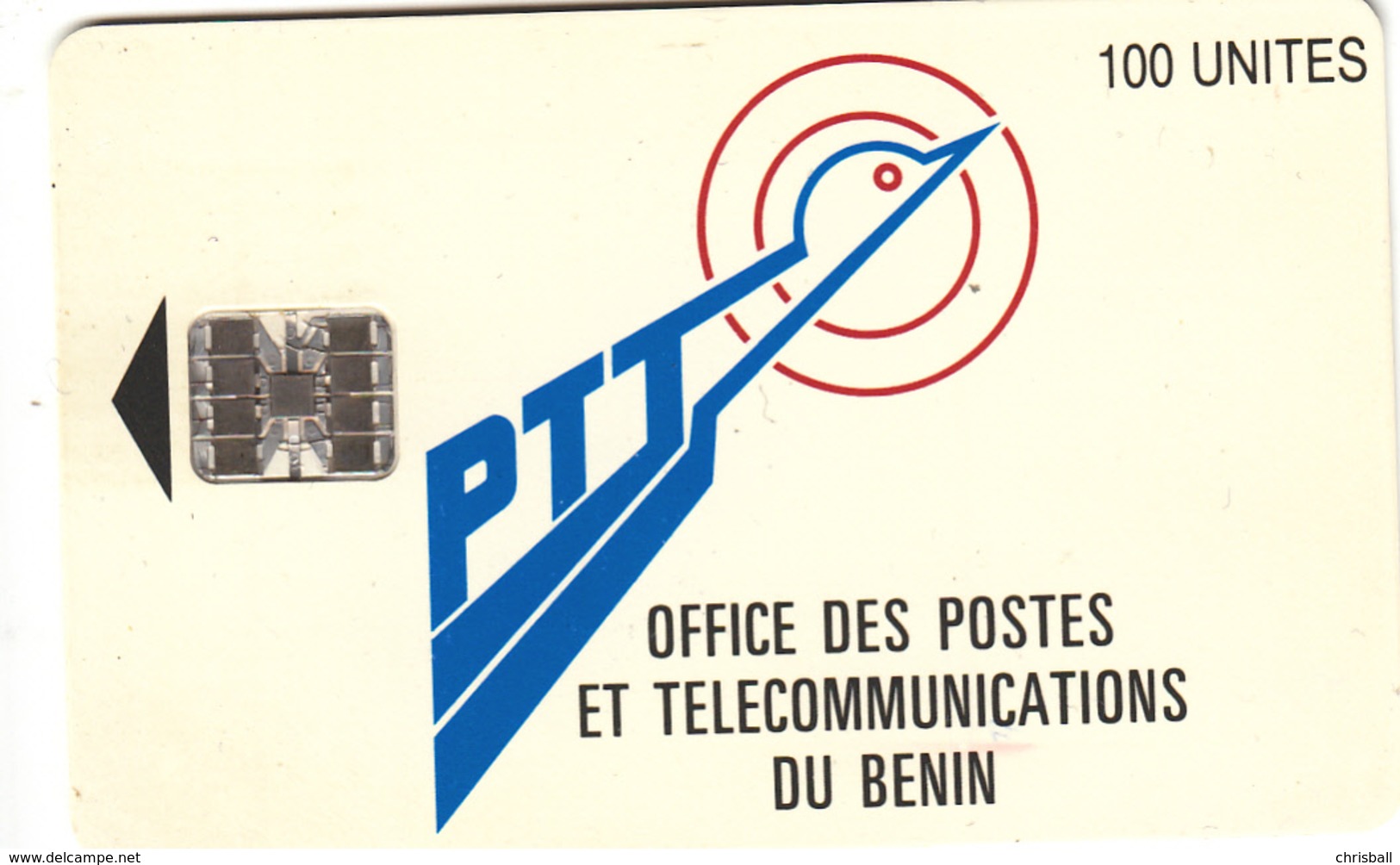Benin 100unit  Phonecard - Superb UsedSC7, Serial C55150341 - Bénin