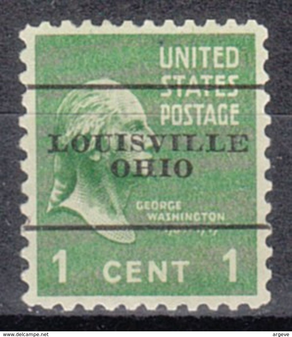 USA Precancel Vorausentwertung Preo, Locals Ohio, Louisville L-1 TS - Precancels