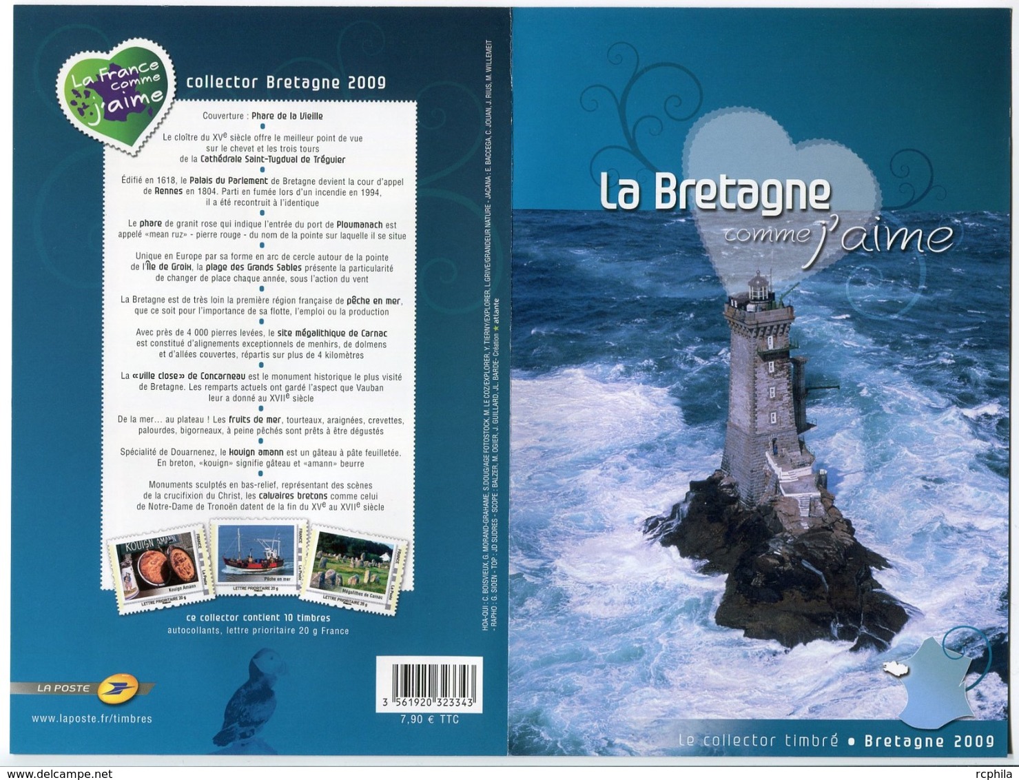 RC 7266 FRANCE COLLECTOR LA BRETAGNE COMME J'AIME AUTOADHÉSIFS NEUF ** - Collectors