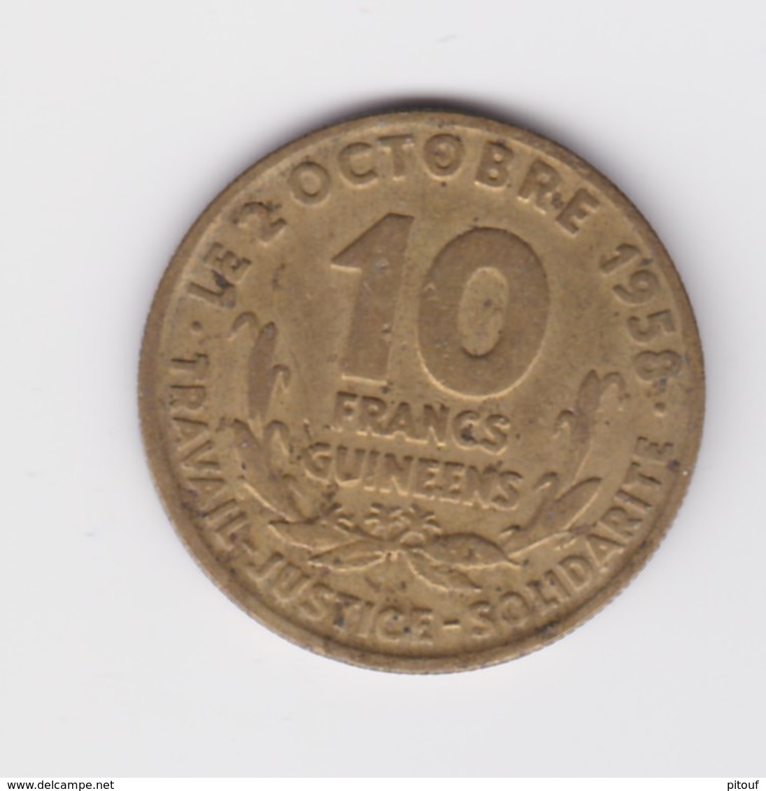 Rare 10 Francs Guinéens De L'indépendance. 1959 TTB - Guinée