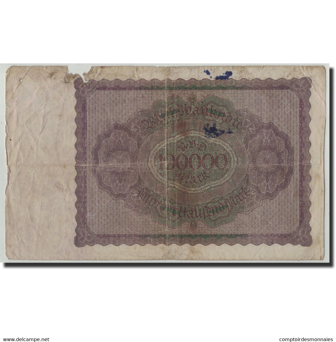 Billet, Allemagne, 100,000 Mark, 1923, 1923-02-01, KM:83a, B - 100000 Mark