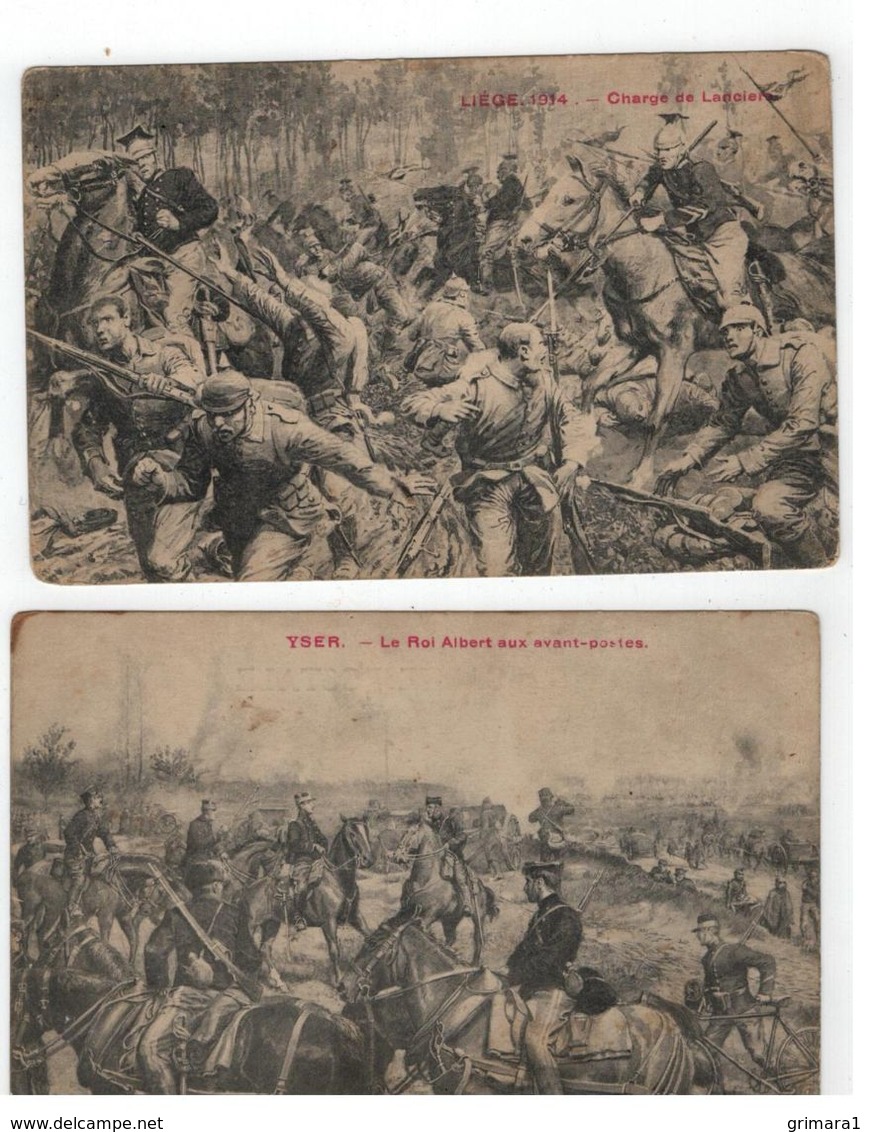 WO I :L'Armée Belge 1914 à Boortmeerbeek,Liége,Yser,Anvers ( 7 Cartes PhoB ) - Patriotiques