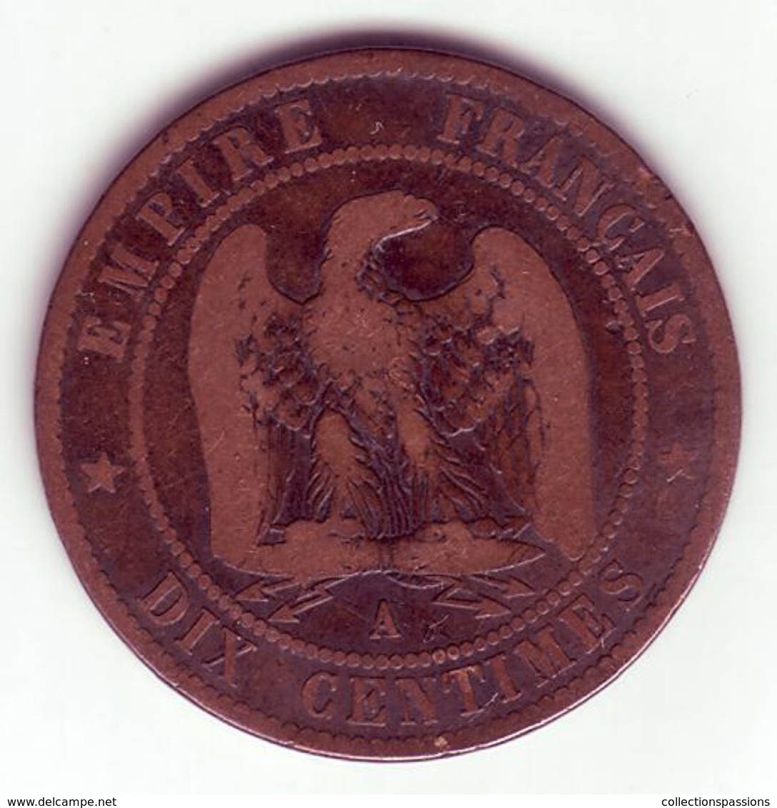 Napoléon III Tête Nue . 10 Centimes 1854 A - 10 Centimes