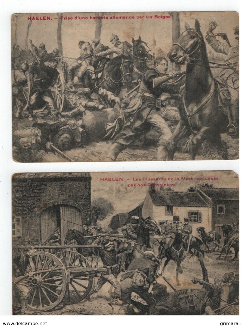 WO I :L'Armée Belge 1914 à Haelen,Yser,Sempst ( 5 Cartes PhoB ) - Heimat