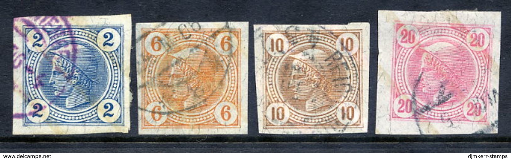 AUSTRIA 1901 Newspaper Set With Varnish Bars Fine Used.  Michel 101-104 - Dagbladen