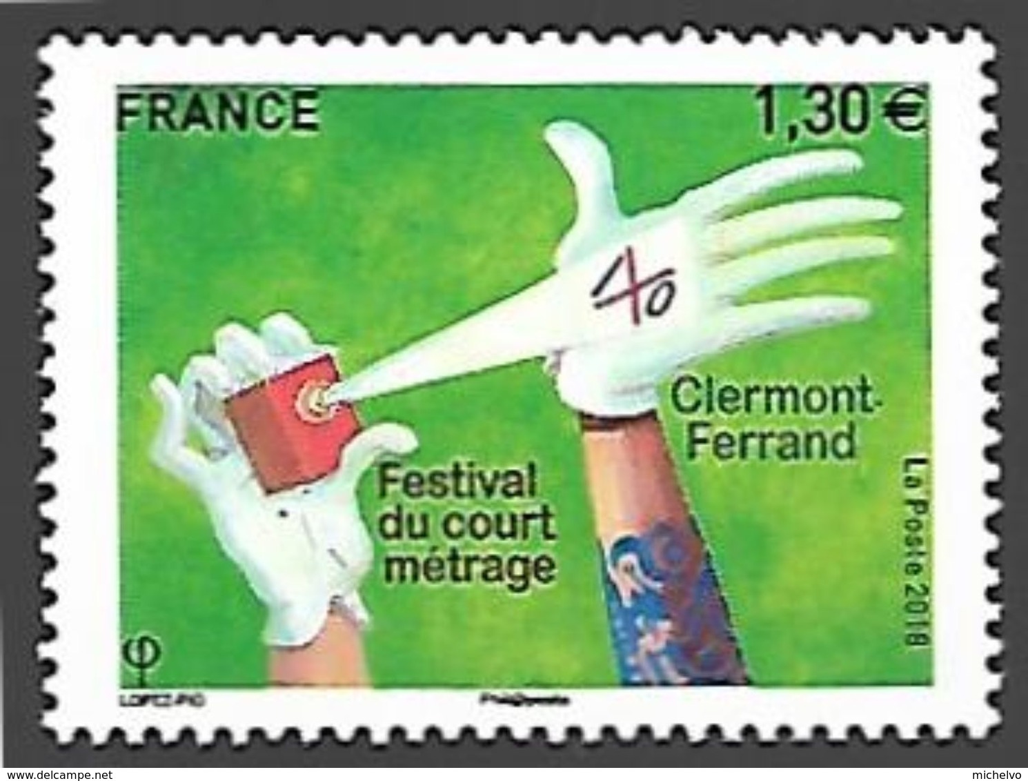 France 2018 - Yv N° 5201 ** - Festival Du Court Métrage Clermont-Ferrand (Mi N° 6956) - Nuevos