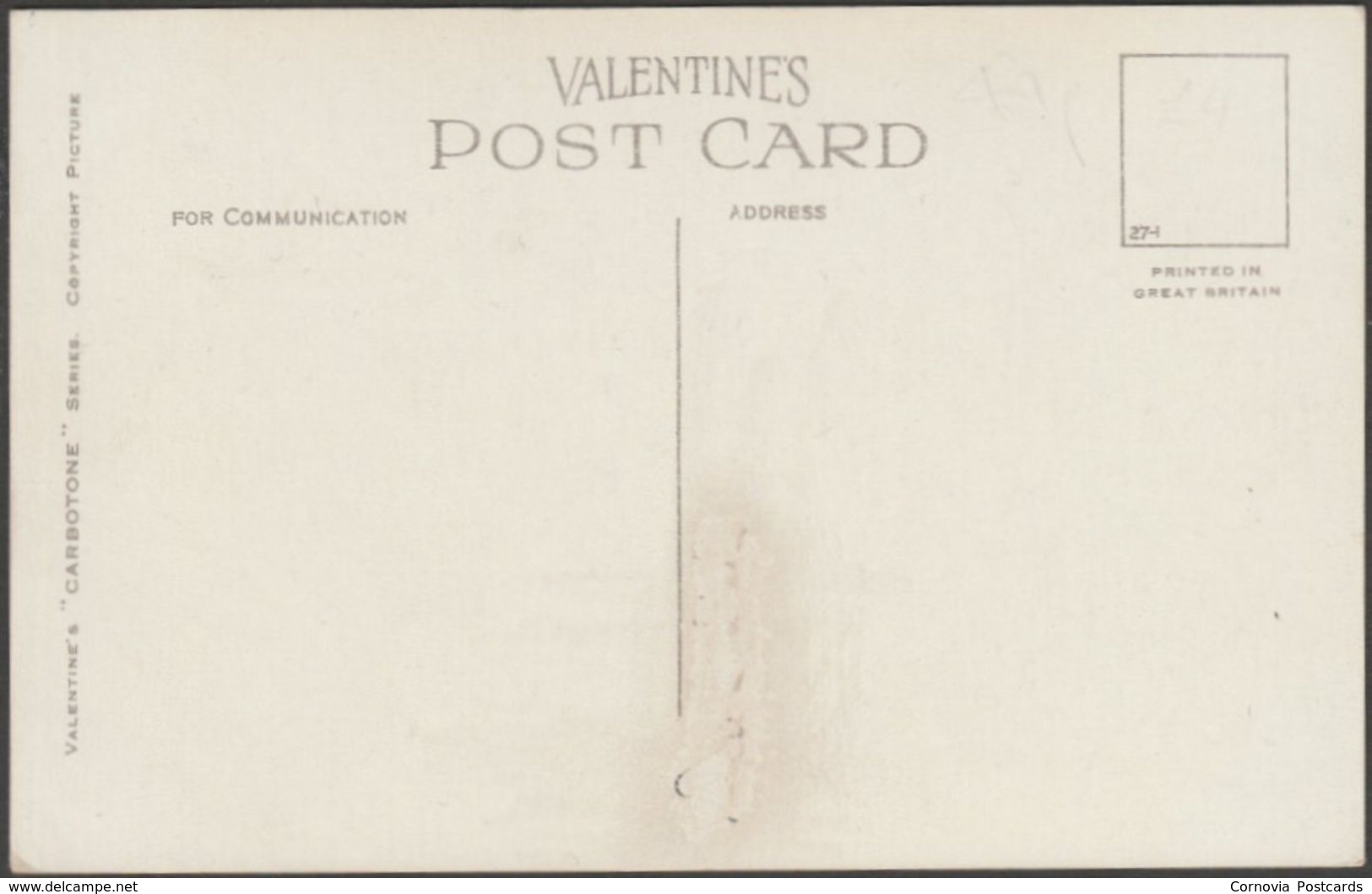 Bank Of Ireland, Dublin, 1927 - Valentine's Carbotone Postcard - Dublin