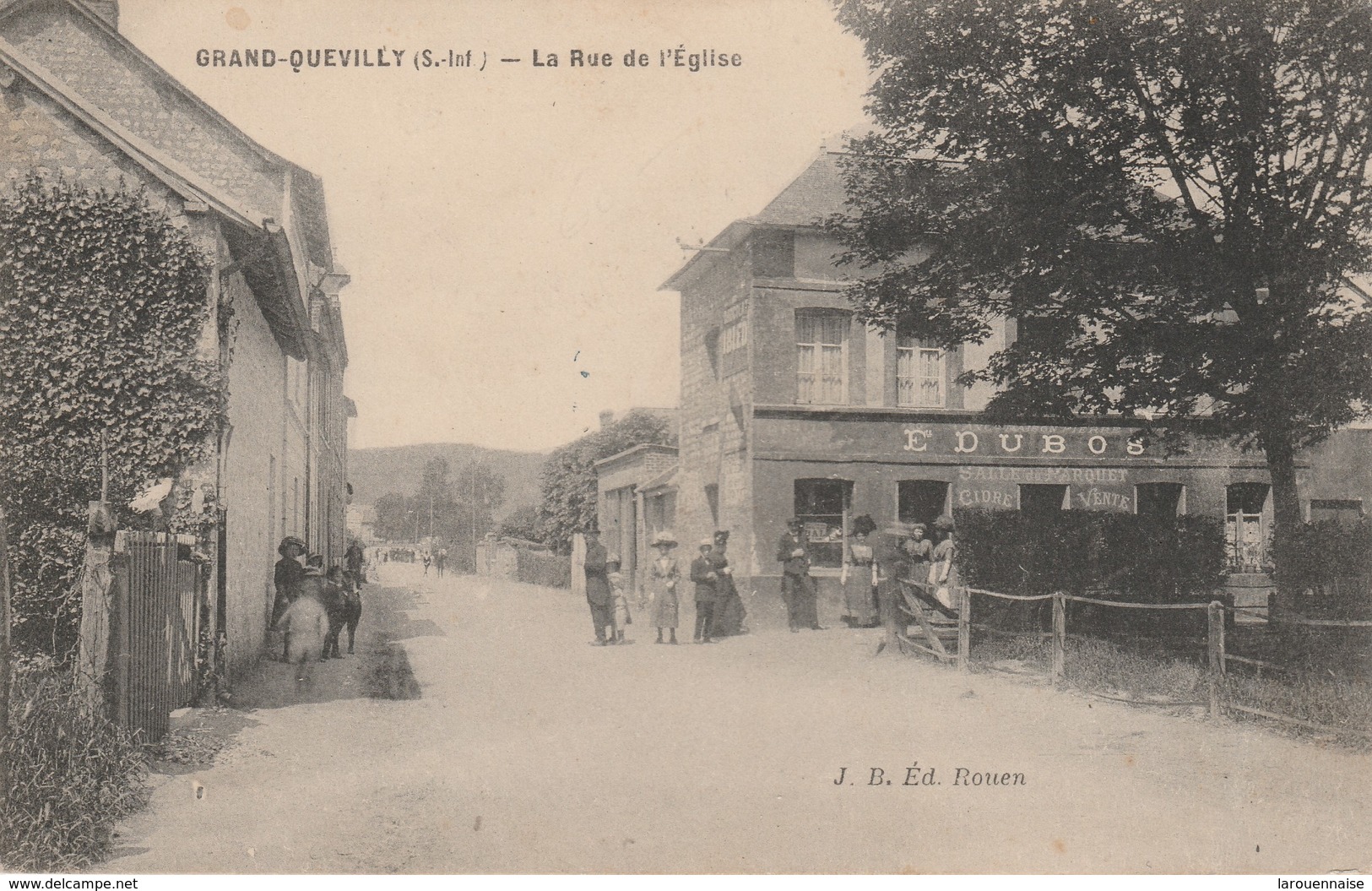 76 - LE GRAND QUEVILLY - La Rue De L' Eglise - Le Grand-Quevilly