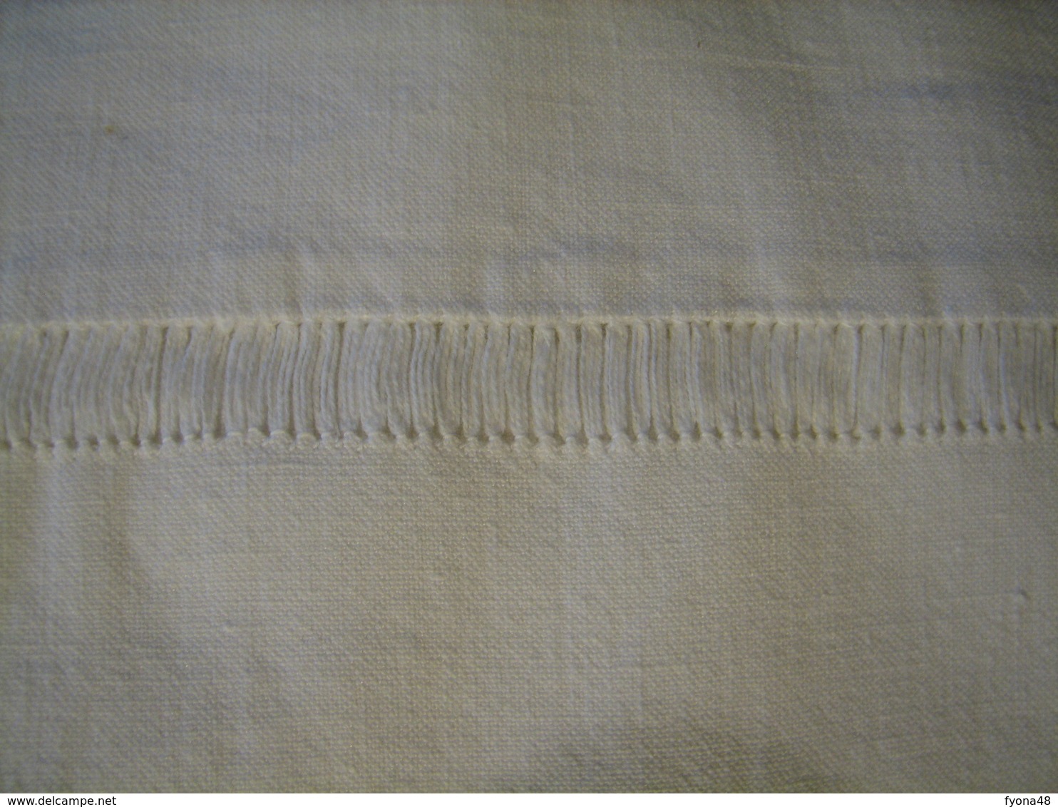 188 - Drap Brodé De Jours échelle Et Monogrammé AC - Bed Sheets