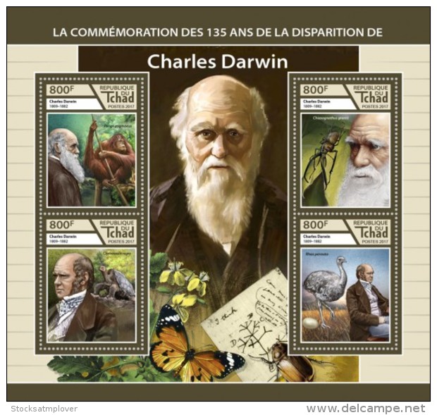 Chad 2017 Charles Darwin - Chad (1960-...)