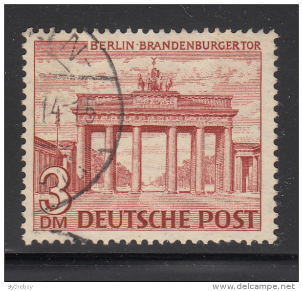 Germany  Berlin 1949 Used Scott #9N59 3m Brandenburg Gate - Oblitérés